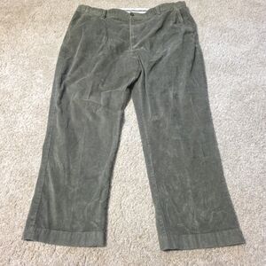 LL Bean Corduroy Pants Men's Size 42 X 29 Comfort Waist Green